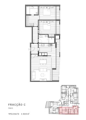 Apartamento T2 Venda em Silvalde,Espinho