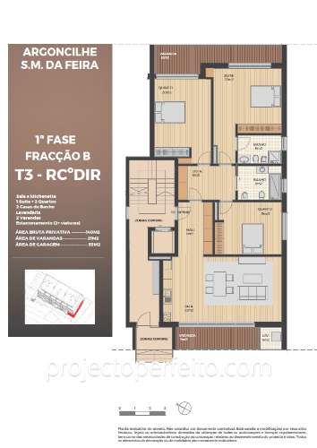 Apartamento T3 Venda em Argoncilhe,Santa Maria da Feira