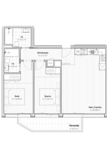 Apartamento T2 Venda em Mafamude e Vilar do Paraíso,Vila Nova de Gaia