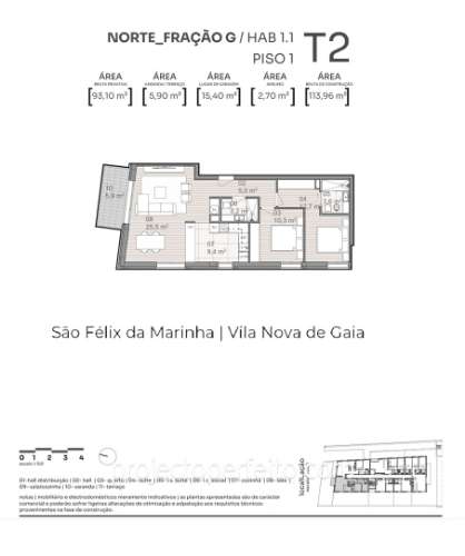Apartamento T2 Venda em São Félix da Marinha,Vila Nova de Gaia