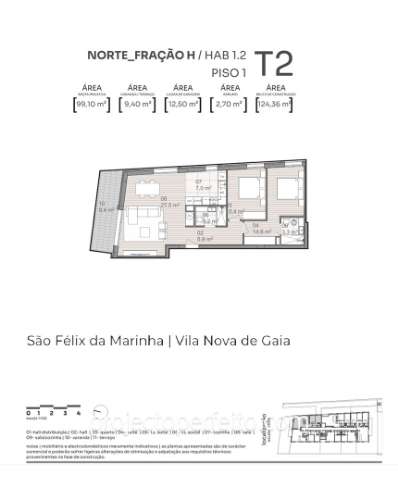 Apartamento T2 Venda em São Félix da Marinha,Vila Nova de Gaia