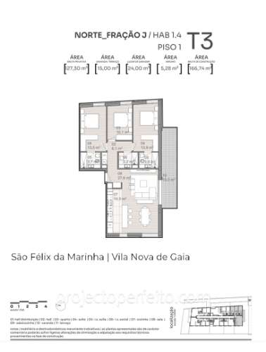 Apartamento T3 Venda em São Félix da Marinha,Vila Nova de Gaia