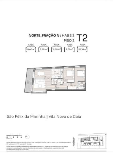 Apartamento T2 Venda em São Félix da Marinha,Vila Nova de Gaia