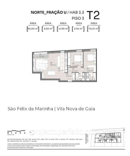 Apartamento T2 Venda em São Félix da Marinha,Vila Nova de Gaia