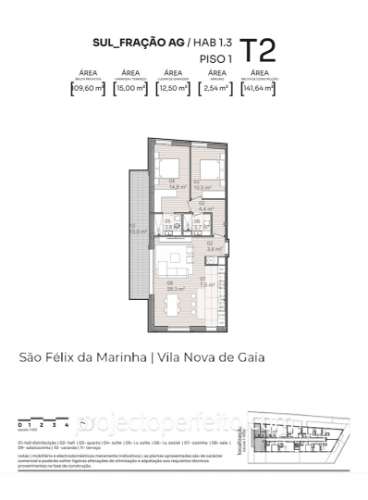 Apartamento T2 Venda em São Félix da Marinha,Vila Nova de Gaia