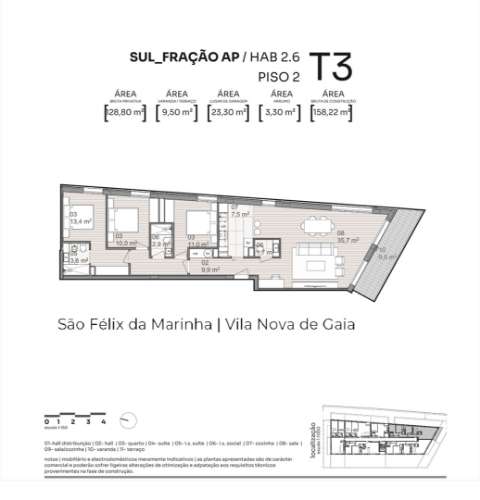 Apartamento T3 Venda em São Félix da Marinha,Vila Nova de Gaia