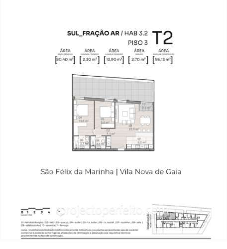 Apartamento T2 Venda em São Félix da Marinha,Vila Nova de Gaia