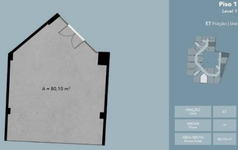 ESCRITÓRIO _ No coração da cidade e mesmo ao lado do Casino e do Mercado Municipal da Figueira