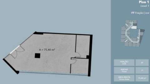ESCRITÓRIO _ No coração da cidade e mesmo ao lado do Casino e do Mercado Municipal da Figueira
