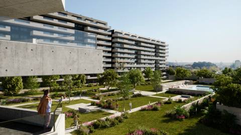 Apartamento T2 em condomínio privado de luxo, à venda em Leça da Palmeira, Porto