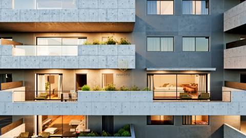 Apartamento T2 em condomínio privado de luxo, à venda em Leça da Palmeira, Porto