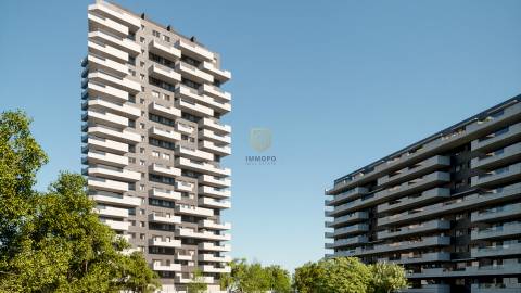 Apartamento T2 em condomínio privado de luxo, à venda em Leça da Palmeira, Porto