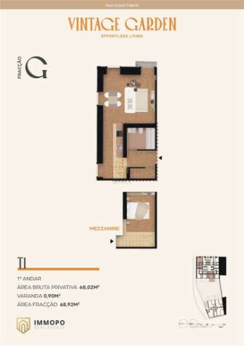 Apartamento T1 de luxo para venda no Porto