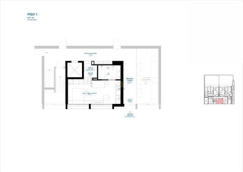 Apartamento T0 de luxo em Leça da Palmeira