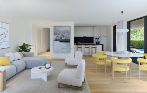 Apartamento T3 de luxo em Vila Nova de Gaia com terraço e piscina