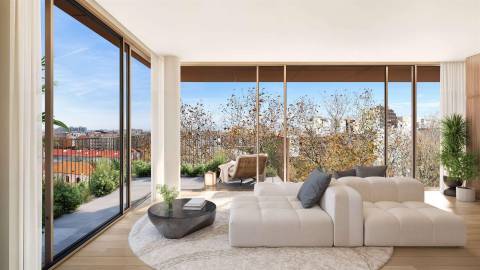 T2 com 87 m2, em condomínio de luxo, Matosinhos Sul