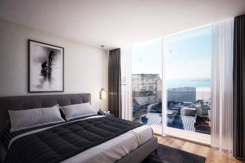 T1 com 53 m2 e varanda em Matosinhos Sul