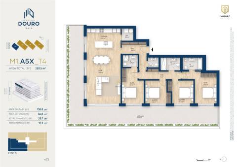 Apartamento T4 Venda em Canidelo,Vila Nova de Gaia
