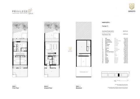Moradia T3 exclusiva, com jardim privativo em Vila Nova de Gaia