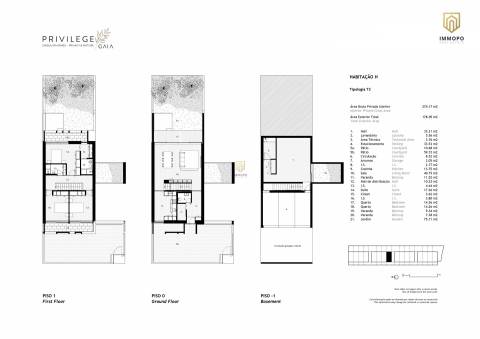 Moradia T3 exclusiva, com jardim privativo em Vila Nova de Gaia