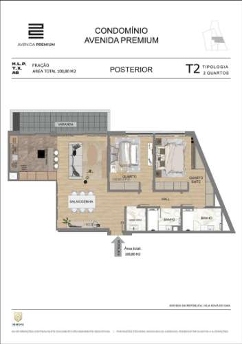 T2 Novo com Varanda, para venda, em Vila Nova de Gaia, Avenida da República
