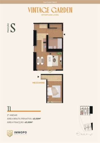 Apartamento T1 de luxo para venda no Porto