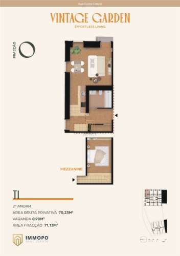 Apartamento T1 de luxo para venda no Porto