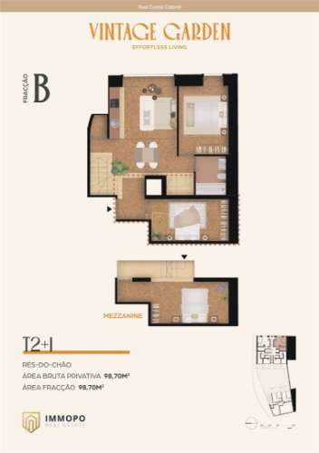 Apartamento T2+1 de luxo para venda no Porto