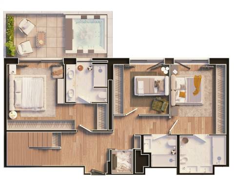 PENTHOUSE T3 DUPLEX, Leça da Palmeira, Matosinhos