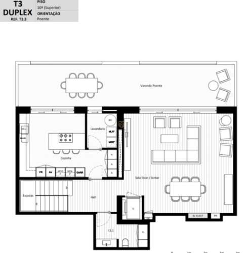 PENTHOUSE T3 DUPLEX, Leça da Palmeira, Matosinhos