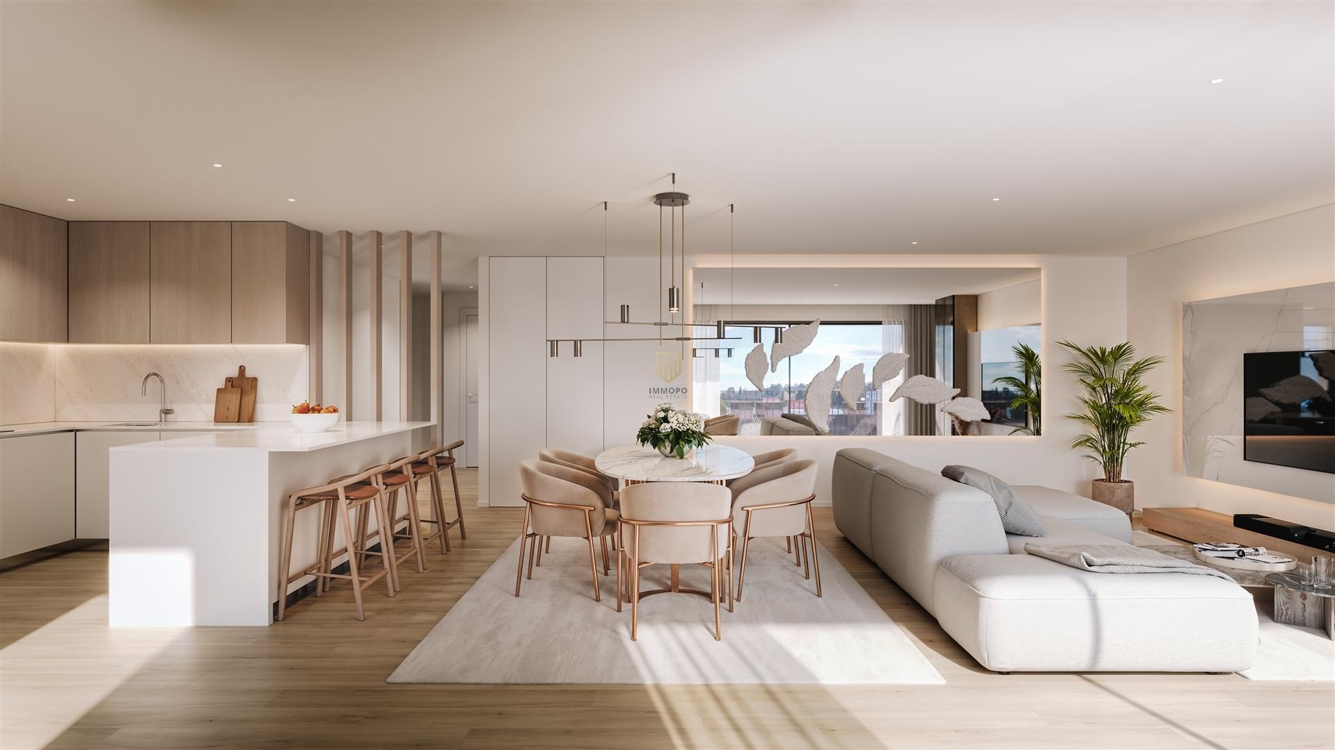 Apartamento T3 de luxo, com varanda em Ermesinde, para venda