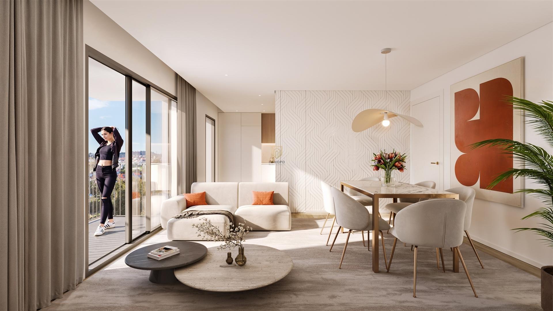 Apartamento T3 de luxo, com varanda em Ermesinde, para venda