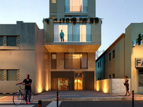 Apartamento T0 de luxo em Matosinhos com 33m2 e varanda de 21m2