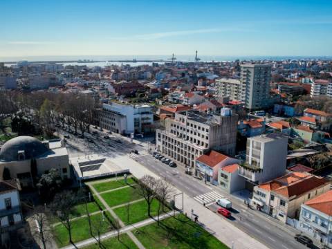 Apartamento T0 de luxo em Matosinhos com 33m2 e varanda de 21m2