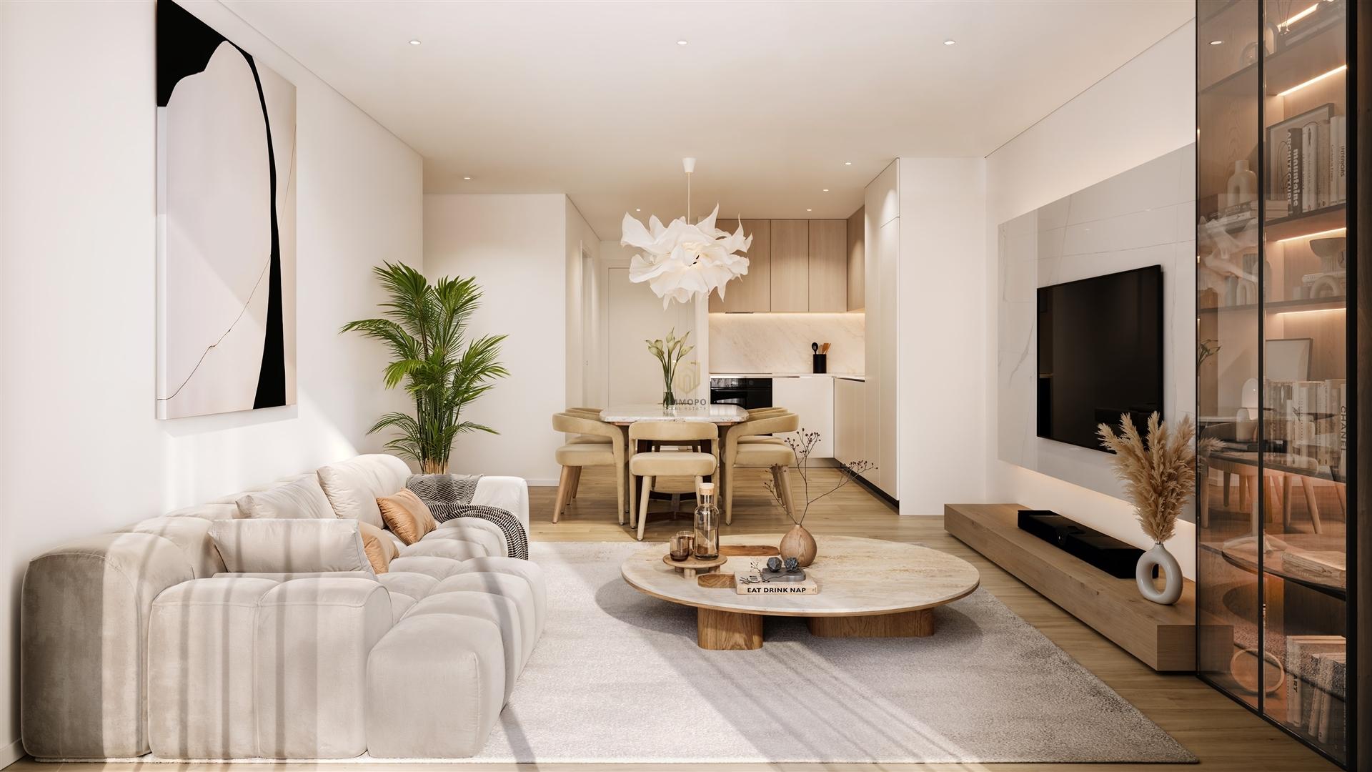 Apartamento T1 de luxo com varanda, em Ermesinde, para venda