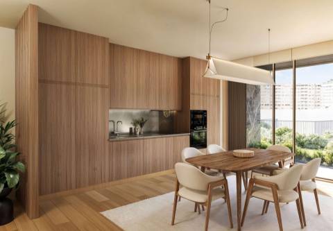 T1 com 71 m2 e varanda, em condomínio de luxo, Matosinhos Sul
