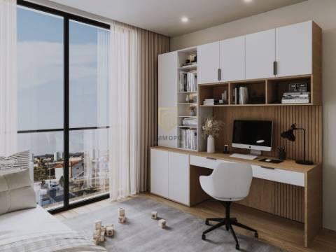 Apartamento T1+1 com varanda em Canidelo, Vila Nova de Gaia