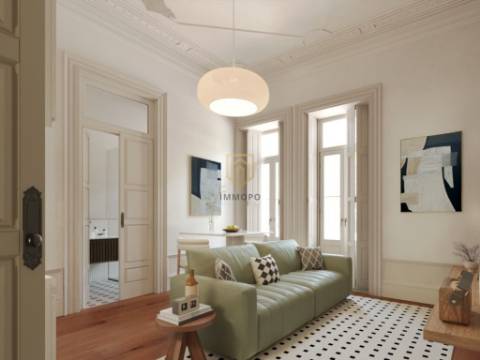 Apartamento T1 com jardim no centro do Porto