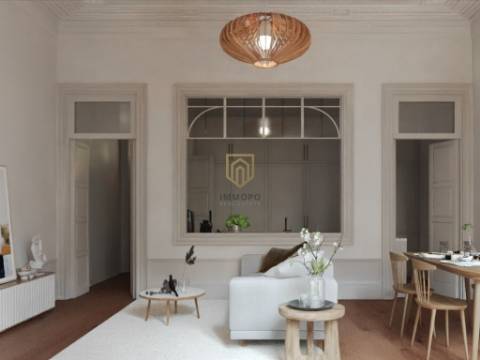 Apartamento T1 com jardim e varanda no centro do Porto