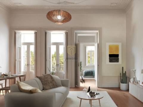 Apartamento T1 com jardim e varanda no centro do Porto