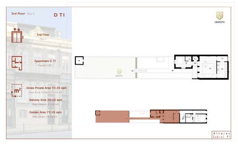Apartamento T1 com jardim e varanda no centro do Porto