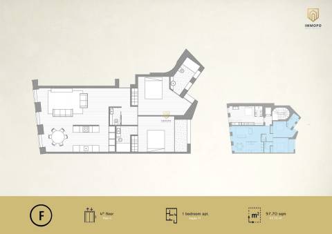 T2 de luxo no centro do Porto