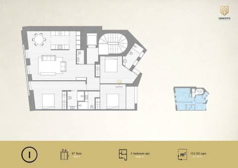 T3 de luxo no centro do Porto