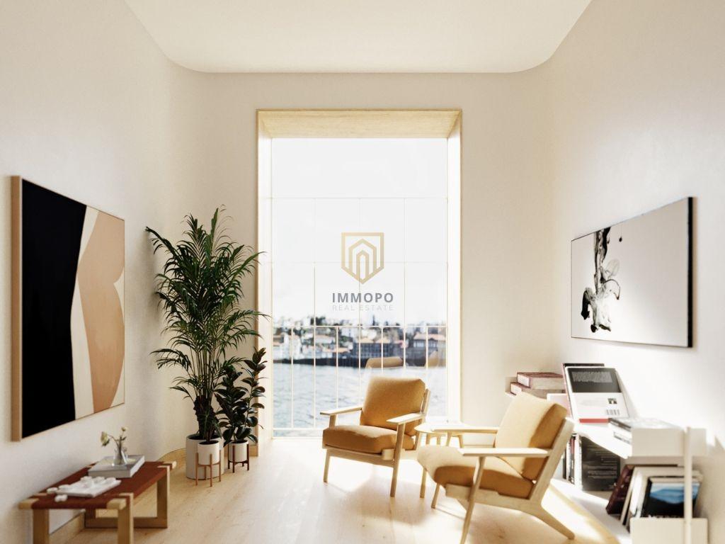 T1 com Mezanine com vistas para o rio em Vila Nova de Gaia