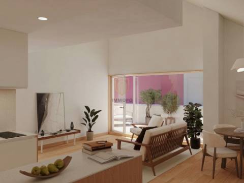 T1 com Mezanine com vistas para o rio em Vila Nova de Gaia