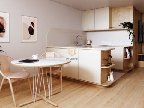 T1 com Mezanine com vistas para o rio em Vila Nova de Gaia