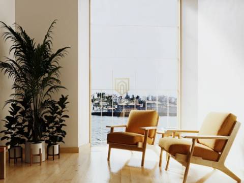 T1 com Mezanine com vistas para o rio em Vila Nova de Gaia