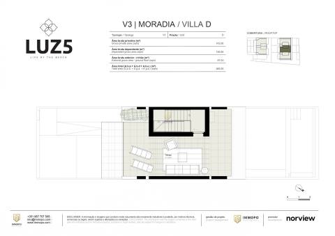 Moradia T3 com piscina privativa na Praia da Luz, Lagos, Algarve