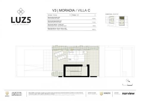 Moradia T3 com piscina privativa na Praia da Luz, Lagos, Algarve