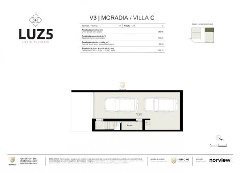 Moradia T3 com piscina privativa na Praia da Luz, Lagos, Algarve
